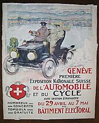 первый автосалон в Женеве в 1905 году